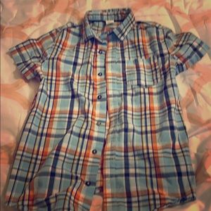Crazy 8 big boys size large plaid shirt.